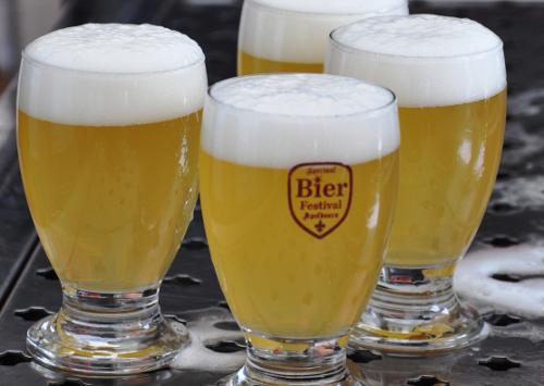 Glazen van bierfestival Apeldoorn
